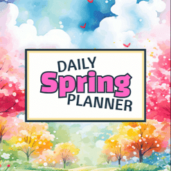 Alternative view of Daily Spring Planner