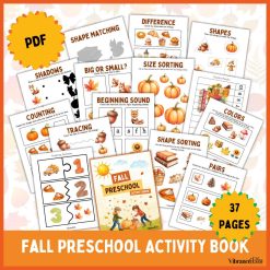 Fall Preschool Activity Book